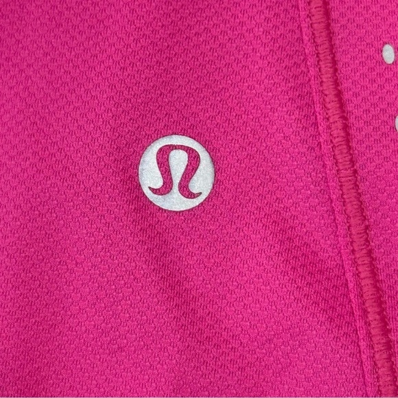 Lululemon High Neck Running And Training Tank Top Mesh Sonic Pink Size 4 - Picture 6 of 10